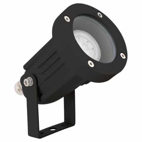 Spot sur pied - GU10 - IP65 - Alu Noir - Rond - Ø 102 mm - 05-9640-05-37- LedsC4