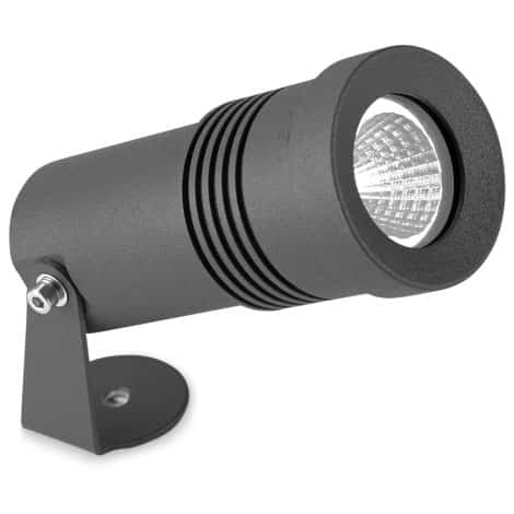 Spot sur pied - IP66 - Alu Gris urbain - Rond - 3000 K - Ø 57 mm - 05-9881-Z5-3CL - LedsC4