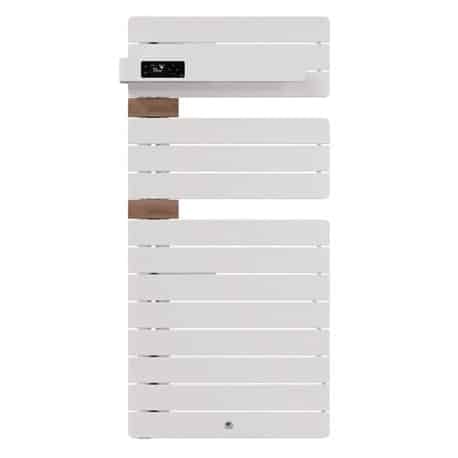 Sèche-serviettes - Allure 4 - Sans Soufflerie - Blanc brillant - Entretoise chêne clair - Mât à gauche - 500 W - 483289 - Thermor