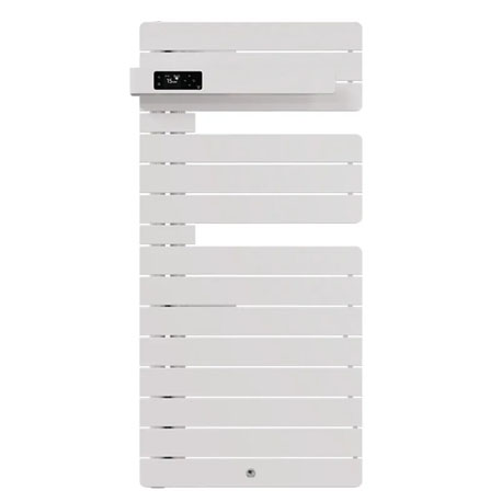 Sèche-serviettes - Allure 4 - Sans Soufflerie - Blanc brillant - Entretoise blanche - Mât à gauche - 500 W - 483334 - Thermor