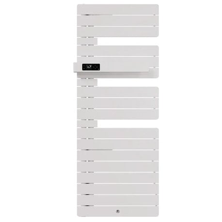 Sèche-serviettes - Allure 4 - Sans Soufflerie - Blanc brillant - Entretoise blanche - Mât à gauche - 750 W - 483336 - Thermor