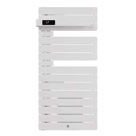 Sèche-serviettes - Allure 4 - Avec Soufflerie - Blanc brillant - Entretoise blanche - Mât à gauche - 1500 W - 483338 - Thermor