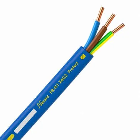 Câble FR-N1X6G3 3G2,5 mm² sans halogène - Au mètre - FRN1X6G3-U3G2,5T
