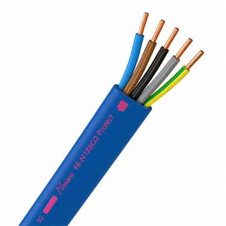 Câble FR-N1X6G3 5G1,5 mm² sans halogène - Au mètre - FRN1X6G3-U5G1,5T
