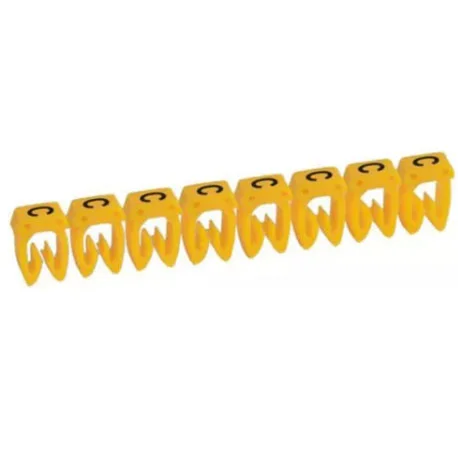 Système de repérage CAB 3 - pour filerie de 1,5 à 2,5 mm2 - Lettre C - Jaune - Boîte de 300 - 038332 - Legrand