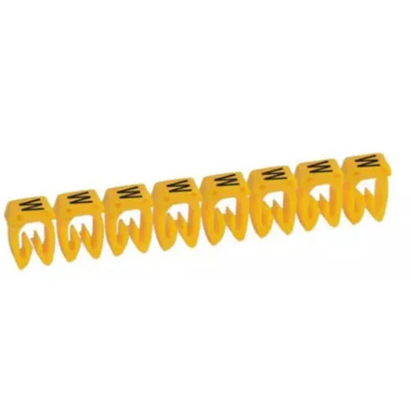 Système de repérage CAB 3 - pour filerie de 0,5 à 1,5 mm2 - Lettre W - Jaune - 038322 - Legrand