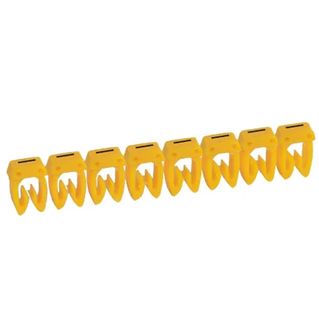 Système de repérage CAB 3 - pour filerie de 1,5 à 2,5 mm2 - Lettre I - Jaune - Boîte de 300 - 038338 - Legrand