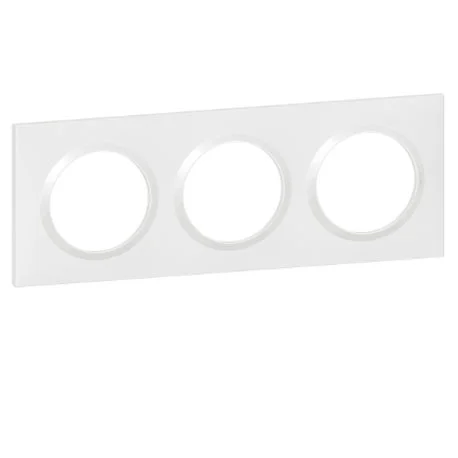 Plaque de finition carrée - 3 Postes - Blanc - Dooxie - 600803 - Legrand