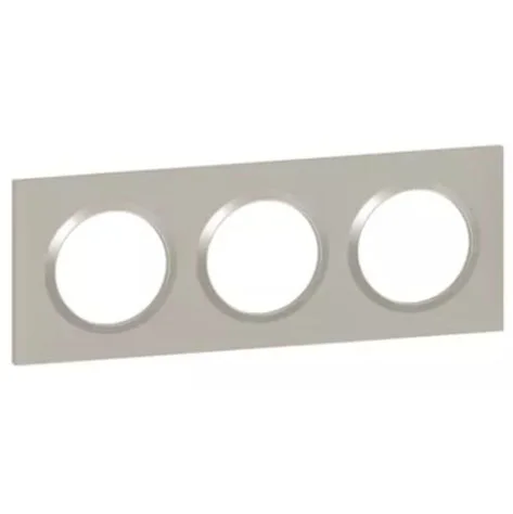Plaque de finition carrée - 3 Postes - Plume - Dooxie - 600823 - Legrand