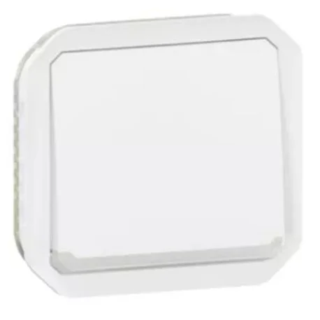Poussoir NO-NF Lumineux avec voyant étanche - Composable - Blanc - Plexo - 069616L - Legrand