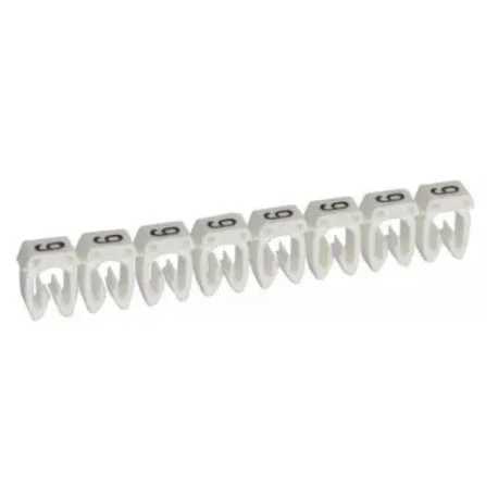 Système de repérage CAB 3 - pour filerie de 0,5 à 1,5 mm2 - Chiffre 9 - Blanc - Boîte de 1200 - 038219 - Legrand