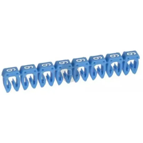 Système de repérage CAB 3 - pour filerie de 1,5 à 2,5 mm2 - Chiffre 6 - Bleu - Boîte de 1200 - 038226 - Legrand